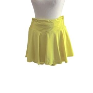 Tennis Skirt 2-in-1 Side Pocket S Color yellow